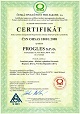 ČSN OHSAS 18001:2008 - Certifikát shody systému managementu bezpečnosti a ochrany zdraví při práci s požadavky